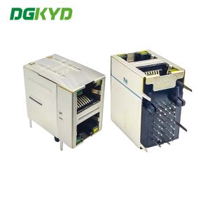 China DGKYD21B084AB2A5D068 2X1 Multi-Port 100M Connector 10P8C RJ45 Modular Jack Ethernet Filter on sale