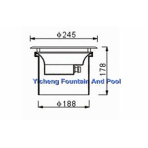 Custom Halogen / LED Underwater Fountain Lights IP68 , Waterproof Commercial