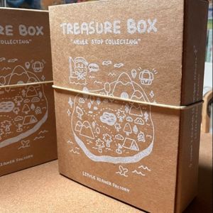 Custom Kraft Paper Storage Box Desk Organizer For Stationery Journaling Supplies