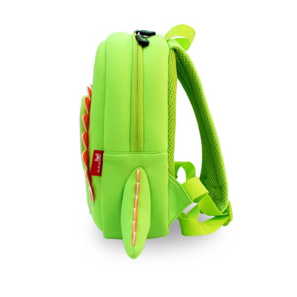 Green Toddler Shark Backpack , Cool Kids Backpacks Neoprene Material