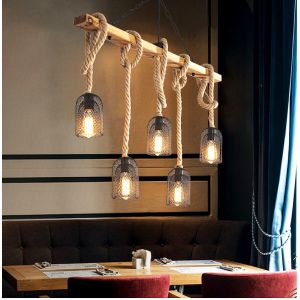 Loft Vintage Chandelier Light Industrial Headlight Store Dining Room retro light