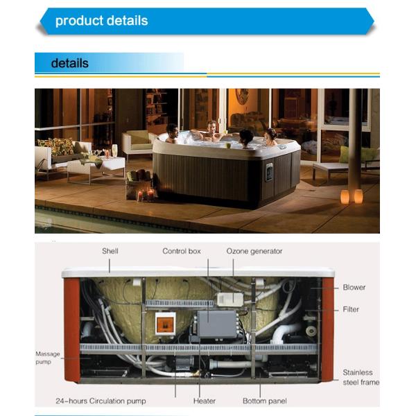 6 Person Whirpool Spa hot tubs factory Direct sell With Balboa Outdoor spa