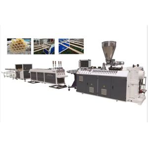 Four Strand PVC Pipe Extrusion Line With Cone Shaped Screw
