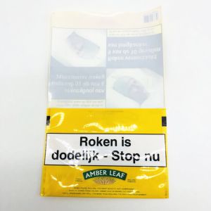 Custom plastic 30g Rolling Tobacco Plastic Pouch with Adhesive