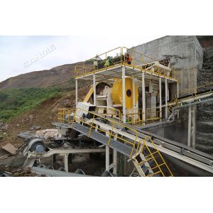 Railroad 450kw 700t/H Feeding 2100mm Jaw Rock Crusher