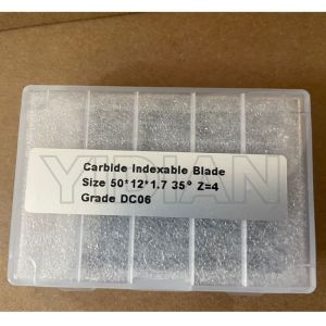 50x12x1.7mm Cutting Knife Carbide Blades With Three Holes Replacement