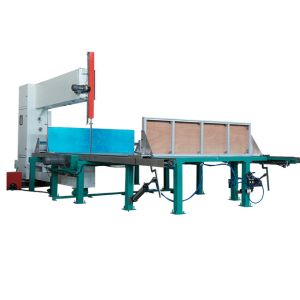 Quality High efficient Polyurethane block vertical foam cutting machine for sale
