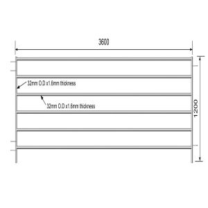 1.8mx2.1m oval cattle yard fencing
