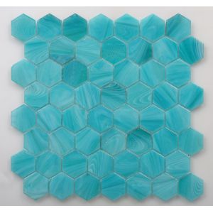 Quality Latest Glossy Mosaic Tile with Hexagon Shape for sale