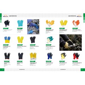 Black LX11014 OEM Logo Latex Wrinkled Protective Hand Safety Gloves for