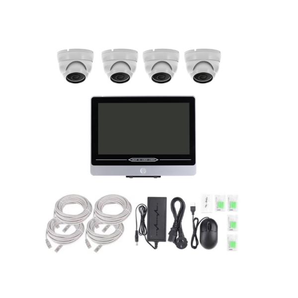 4MP High Resolution 4 Channel 720p Poe Nvr System Support Mobile Viewing