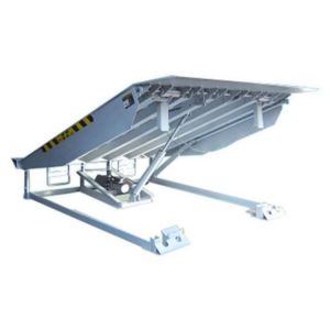 Grey, Green Logistics Safety Hydraulic Dock Leveler AC 380V Power Supply