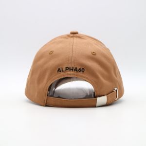 Factory price 6 panel curved brim embroidery cap for man custom logo and mental