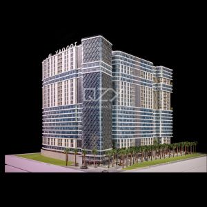 1:75 Scale Architectural Scale Model with Custom Electroplated Acrylic and