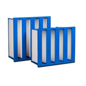 High Efficiency F6 - F9 V Bank Filter With Gig Air Volume / Rigid Air Filter
