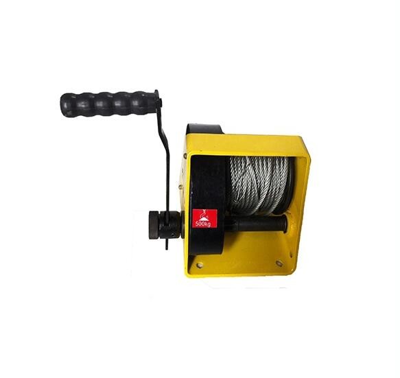 Buy Portable Power Worm Gear Winch 500kg Mini Manual Customized Optional Cable at wholesale prices