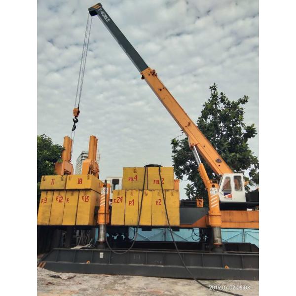 Buy Roadside Hydraulic Piling Machine 460T Piling Capacity No Air Pollution at wholesale prices