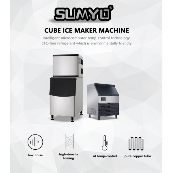 2025 Commercial Cube Ice Maker Machine High Quality Stainless Steel 15kg Ice Storage Air Cooling Compressor Hot Sell for Hotels