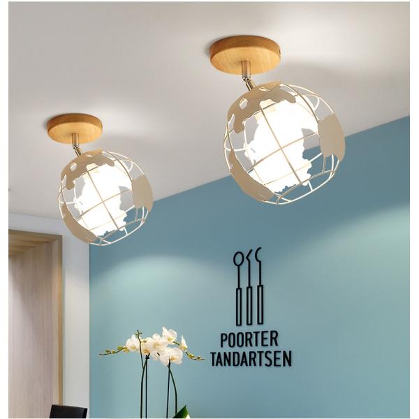 E27 Led Ceiling Light Industrial Nordic Modern Ceiling Lamp for Living Room Bedroom Decor Wood Cube Earth Lamp(WH-WA-58)