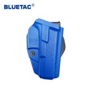 Blue Glock 17 Bluetac OWB Fobus Gun Holster Custom Molded With Paddle