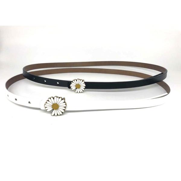 Buy Fashion Jeans 13mm Woman Metal Daisy Buckle Thin Belt at wholesale prices