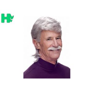 New Fashion Synthetic Short Old Man Wigs Natural Wave Headpiece Hair