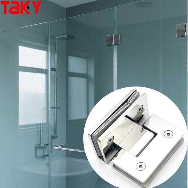 Stainless Steel Glass Door Hinge Home Office Glass to Glass Hinge Shower Door Pivot Hinges