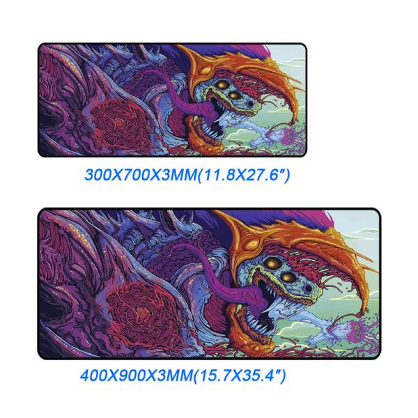 Custom Logo Printed Large Rubber Gaming Anime Mouse Pads 900*400*3mm OEM Acceptance