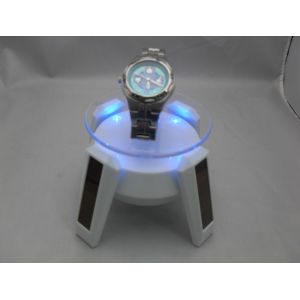New designed Solar turntable display with white / black LED light