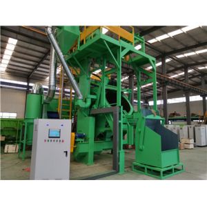 Load 0.6m3 Drum Type Shot Blasting Machine Workpiece Cleaning