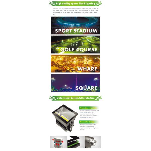 IP66 Waterproof Super High Power 1000W Led Flood Light Outdoor