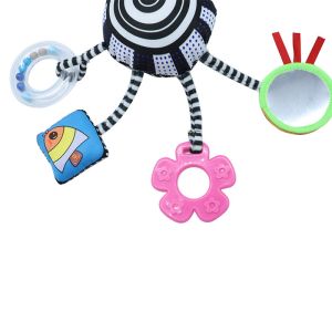 ODM Infant Baby Plush Animal Handle Toys Cotton With Teether