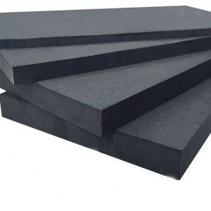 China Customized Black ESD Foam Sheets with 10^3-10^6Ω/10^6-10^9Ωcm Volume Resistivity and 80-100 kg/m³ Density for Permanent Anti-Static Electronics Packing on sale