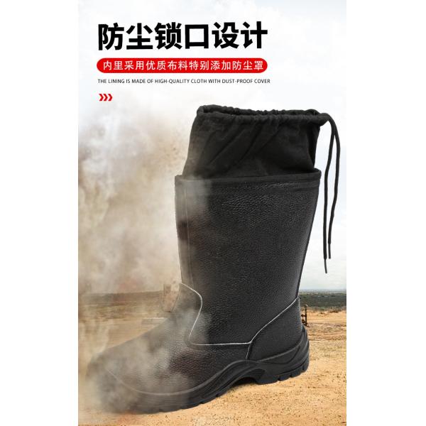 Kevlar Midsole Safety Shoes Cowhide Genuine Leather Work Boots with Steel Toe