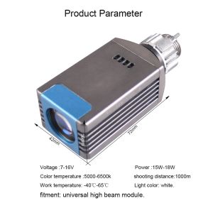 6000K High Beam Laser Headlight Bulbs , 15w Mercedes Laser Headlights