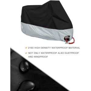 All Season Motorbike Rain Covers 210D With Lock Holes High Durability