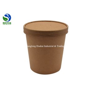 Disposable Brown Kraft Paper Salad Bowl For Take Away