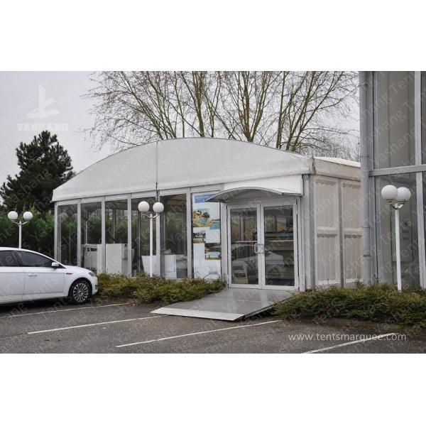 Heat Resistant Tent Accessories Height Customizable Fabric Door Glass Door Roller Gate