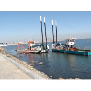 Quality Customized 5 People Steel Hull Centrifugal Slurry Dredging Boat For River / Lake Channels for sale