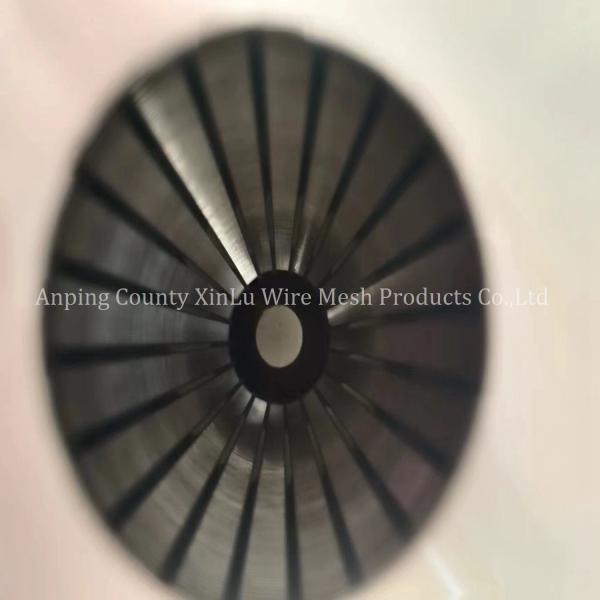Stainless Steel V Wire Wrapped Continuous Slot Johnson Strainer Tube with Bevel Plain End Connection