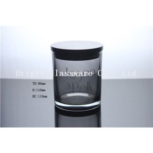 Custom Press Glass Candle Holder with lid