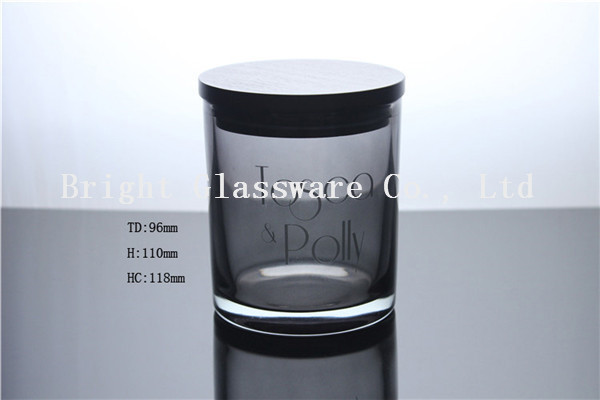 Buy Custom Press Glass Candle Holder with lid at wholesale prices