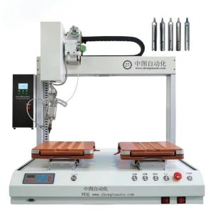 Single Head Double Stations Automatic Soldering Machine with 100W Power