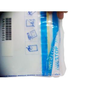 Transparent Tamper Evident Bags / Bank Security Bags With LOGO Print