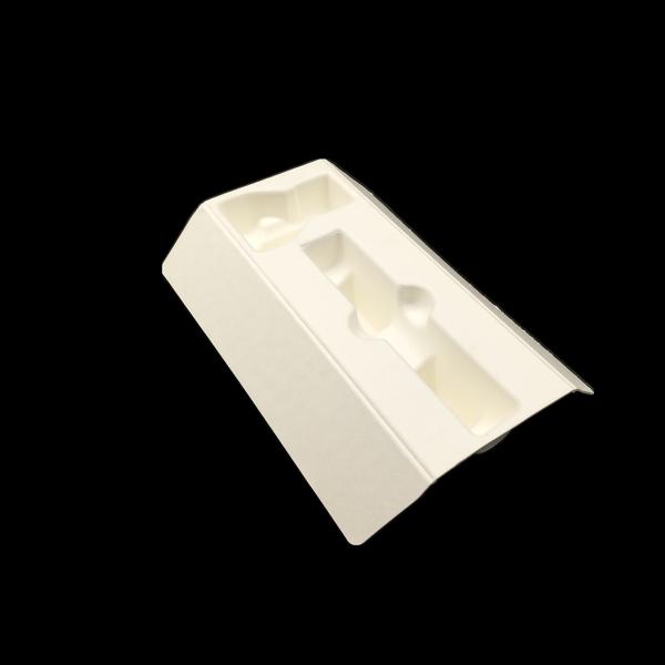 High-end Split-type Electric Razor Paper Pulp Molding Packaging Base - Eco-friendly Plant Fiber, Sugarcane Pulp, Dry-pressed, Drop-resistant &