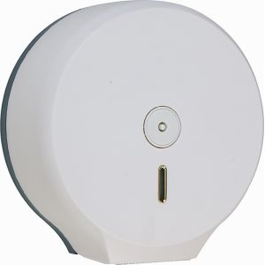 Kitchen White Lockable Jumbo Paper Roll Dispenser
