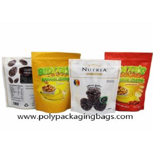 SGS Zipper Top Gravure Printing Aluminum Foil Packaging Bags