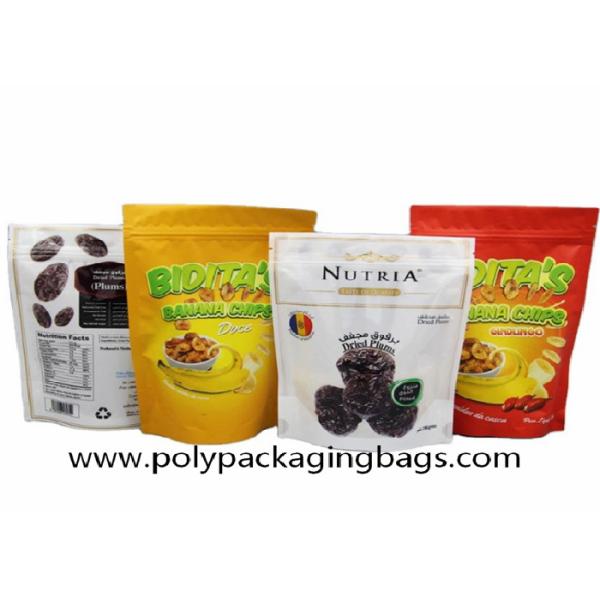 Buy SGS Zipper Top Gravure Printing Aluminum Foil Packaging Bags at wholesale prices