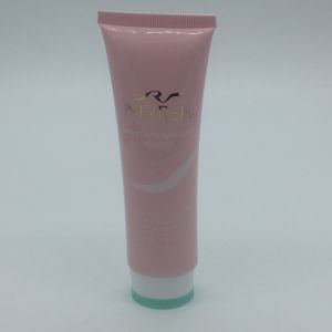 Outlet 100 ml oval shape white empty skin care facial cleanser soft tube plastic