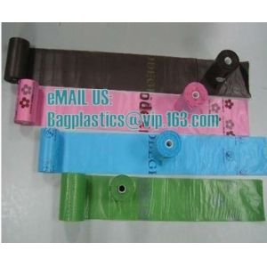 Pet Dog Waste bags Poop Pooper Scoopers for Bags on Board biodegradable 5 Color